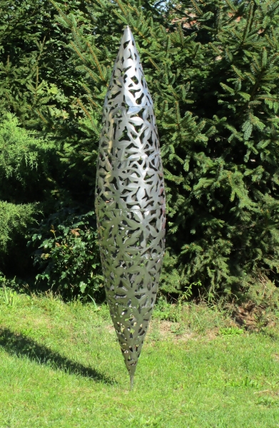 Abstractly garden sculpture steel